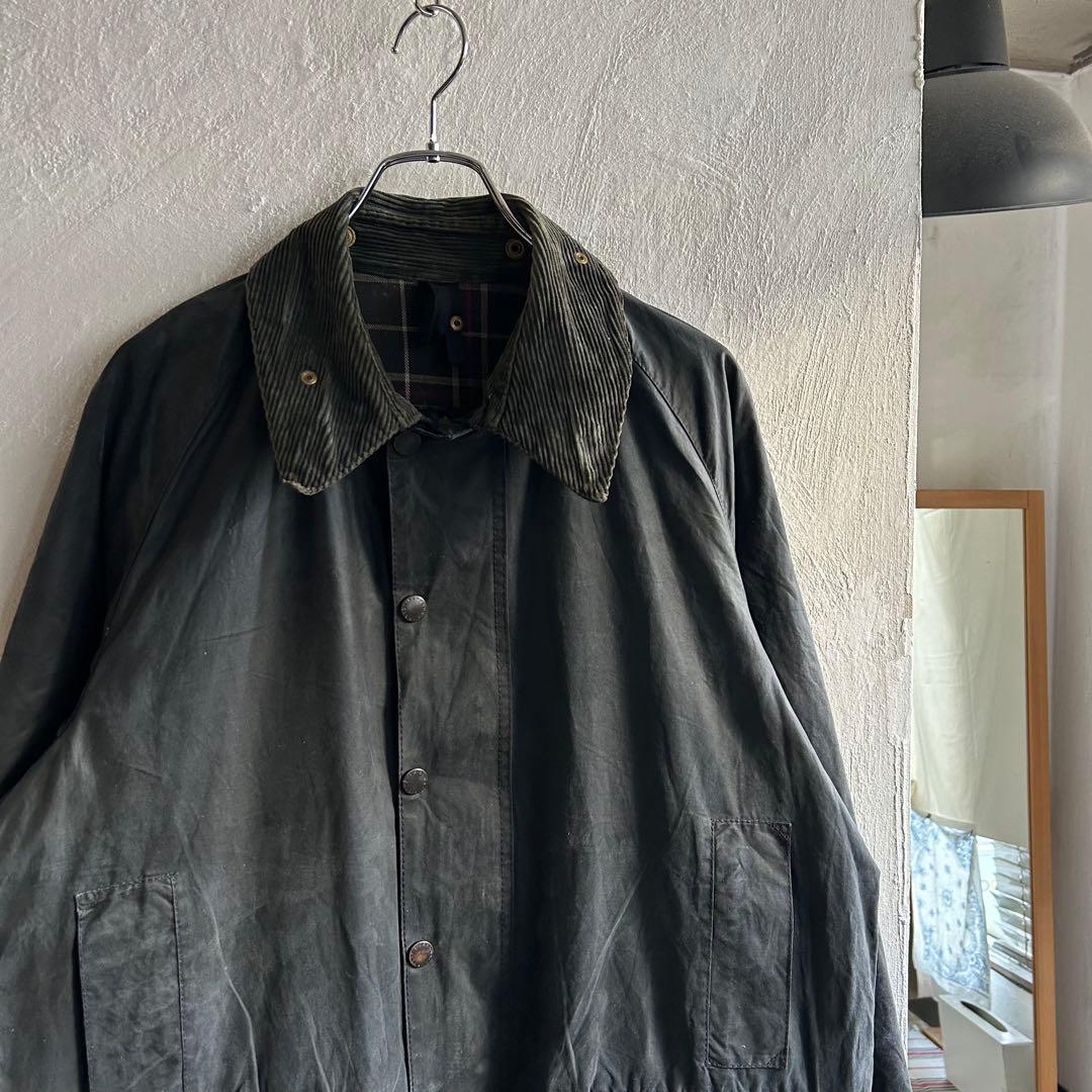 90S Barbour BEAUFORT 42 ネイビー オイルドジャケット