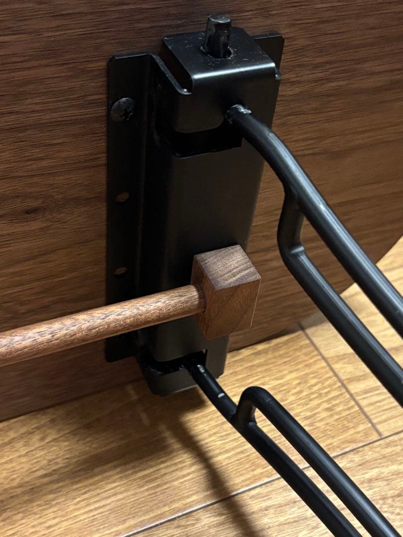 【品薄】SOLIDWOODSHELF テーブル（ウッドバー付き）