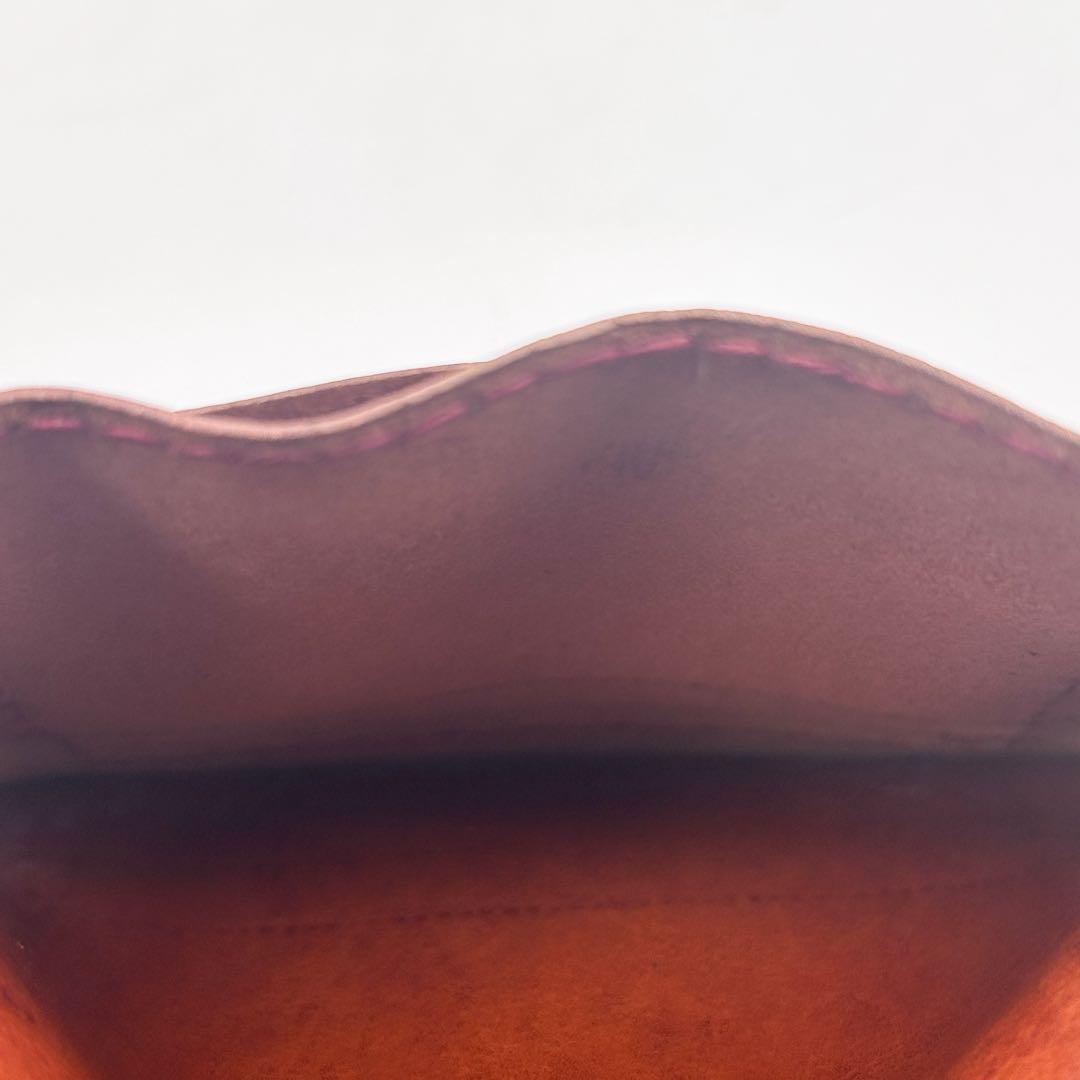 美品✨HENRY CUIR 二つ折り財布 ブラウン ビンテージ