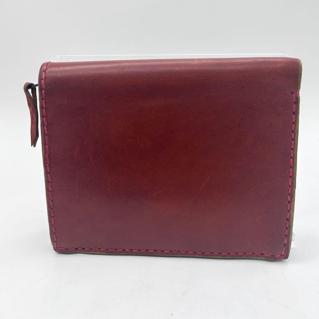 美品✨HENRY CUIR 二つ折り財布 ブラウン ビンテージ