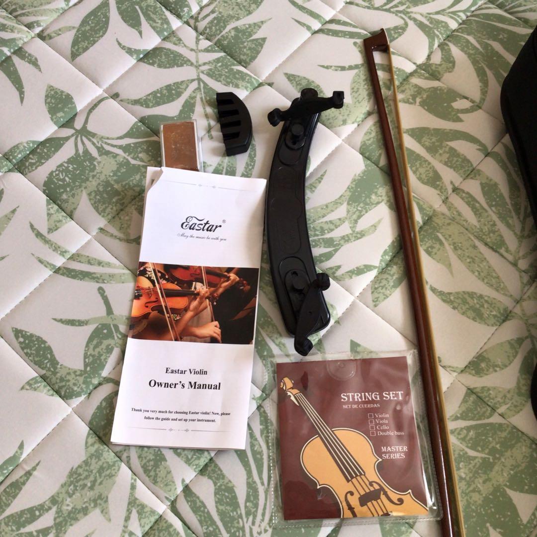 Eastarバイオリン 4/4 単板 ソリッド バイオリンセット 本体