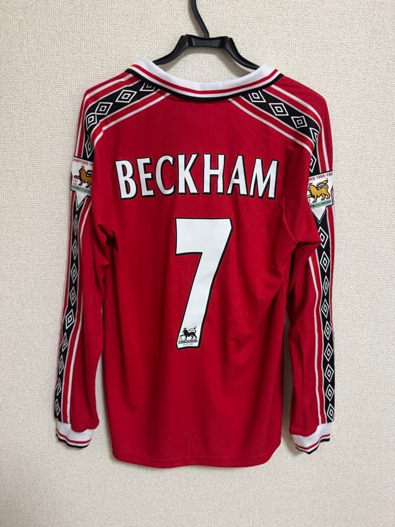 み*一様 【新品】ベッカム マンチェスターユナイテッド ユニフォーム 長袖新品タ
