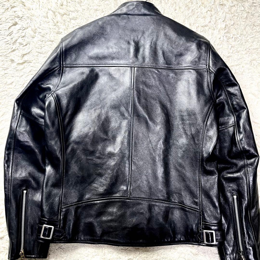 極美品/現行モデル✨ショット セミダブル ライダース レザージャケット Lサイズ
