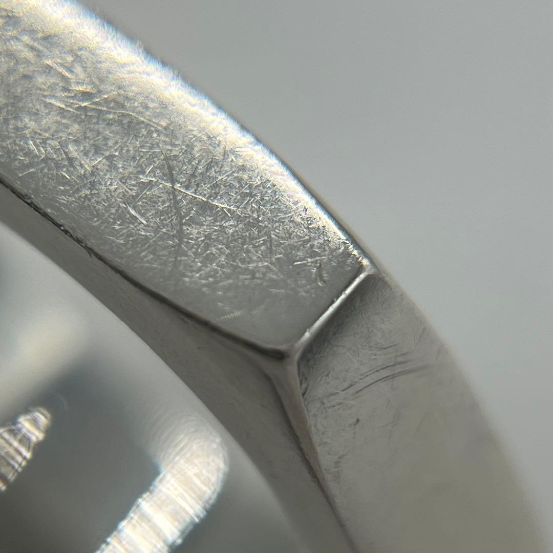 グッチ GUCCI ロゴ ヘキサゴン リング 表記サイズ18 Ag925