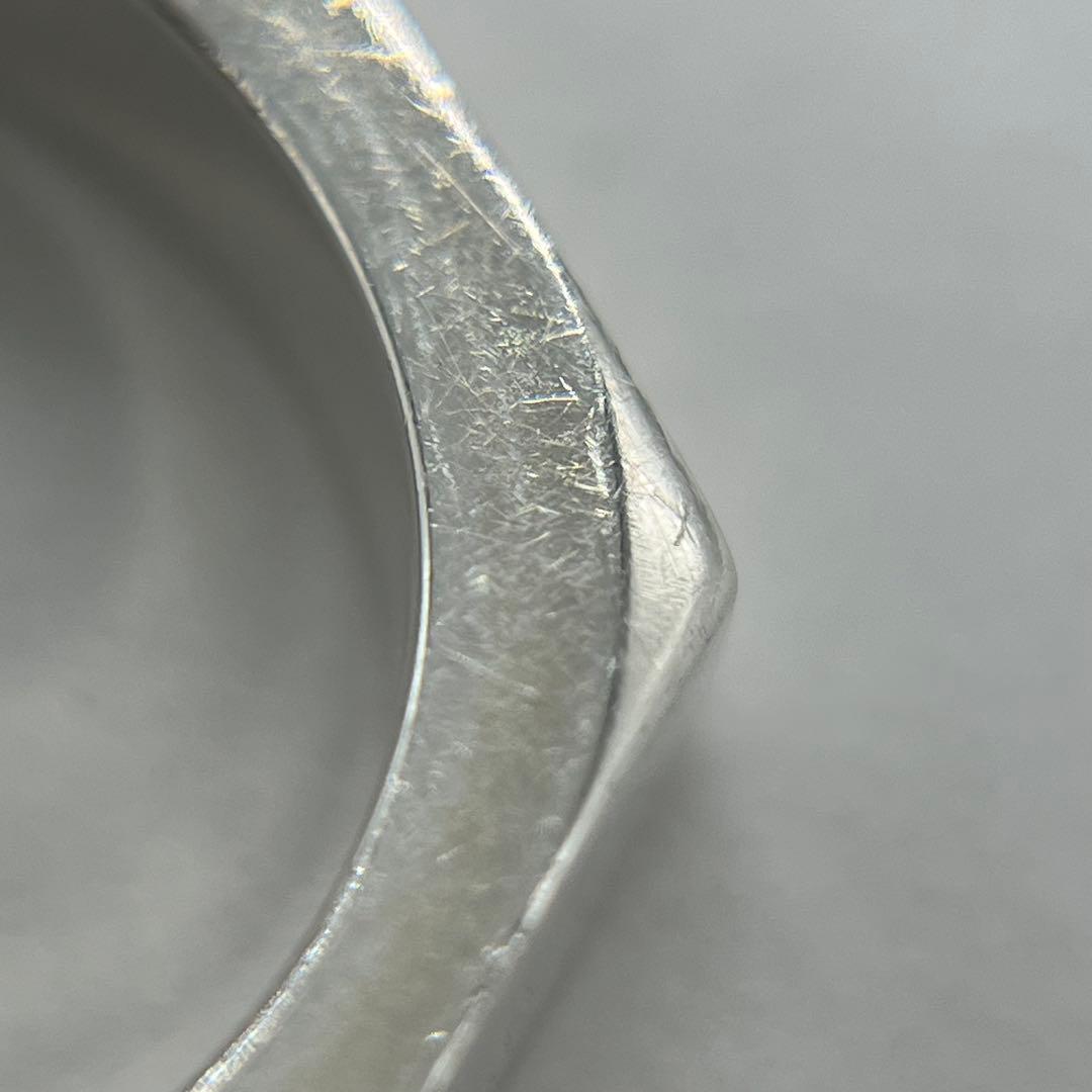 グッチ GUCCI ロゴ ヘキサゴン リング 表記サイズ18 Ag925