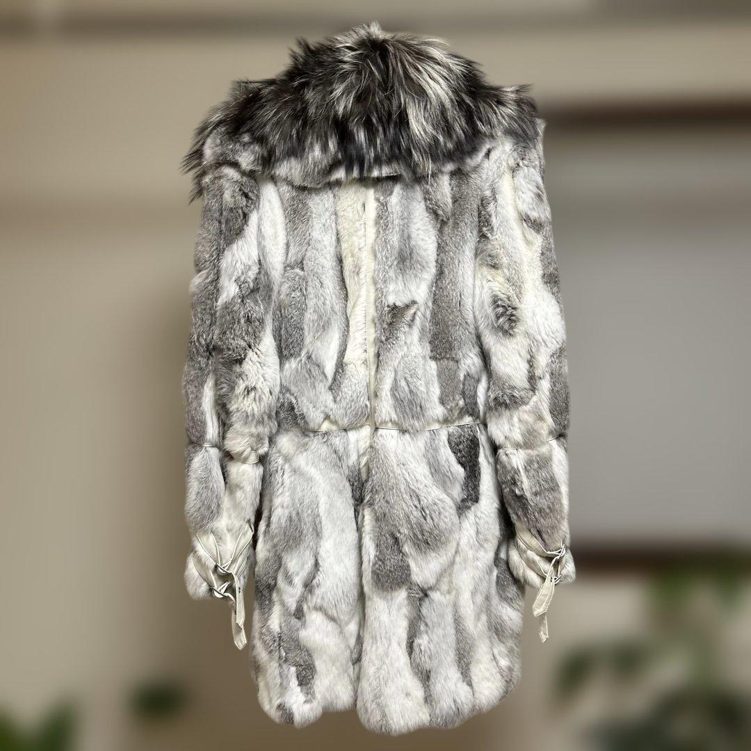 ラビット毛皮コート