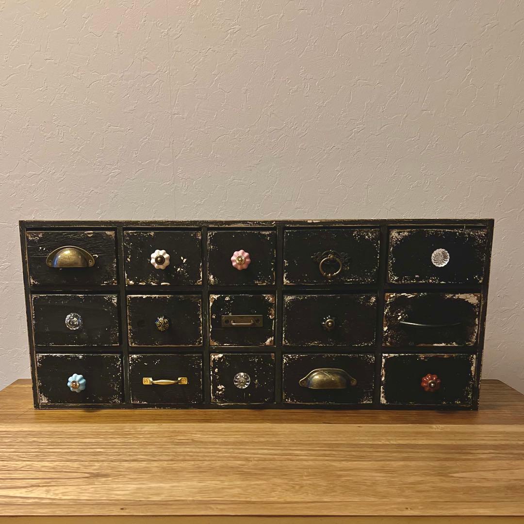 ミニチェスト ドロワー　小物収納　アンティーク