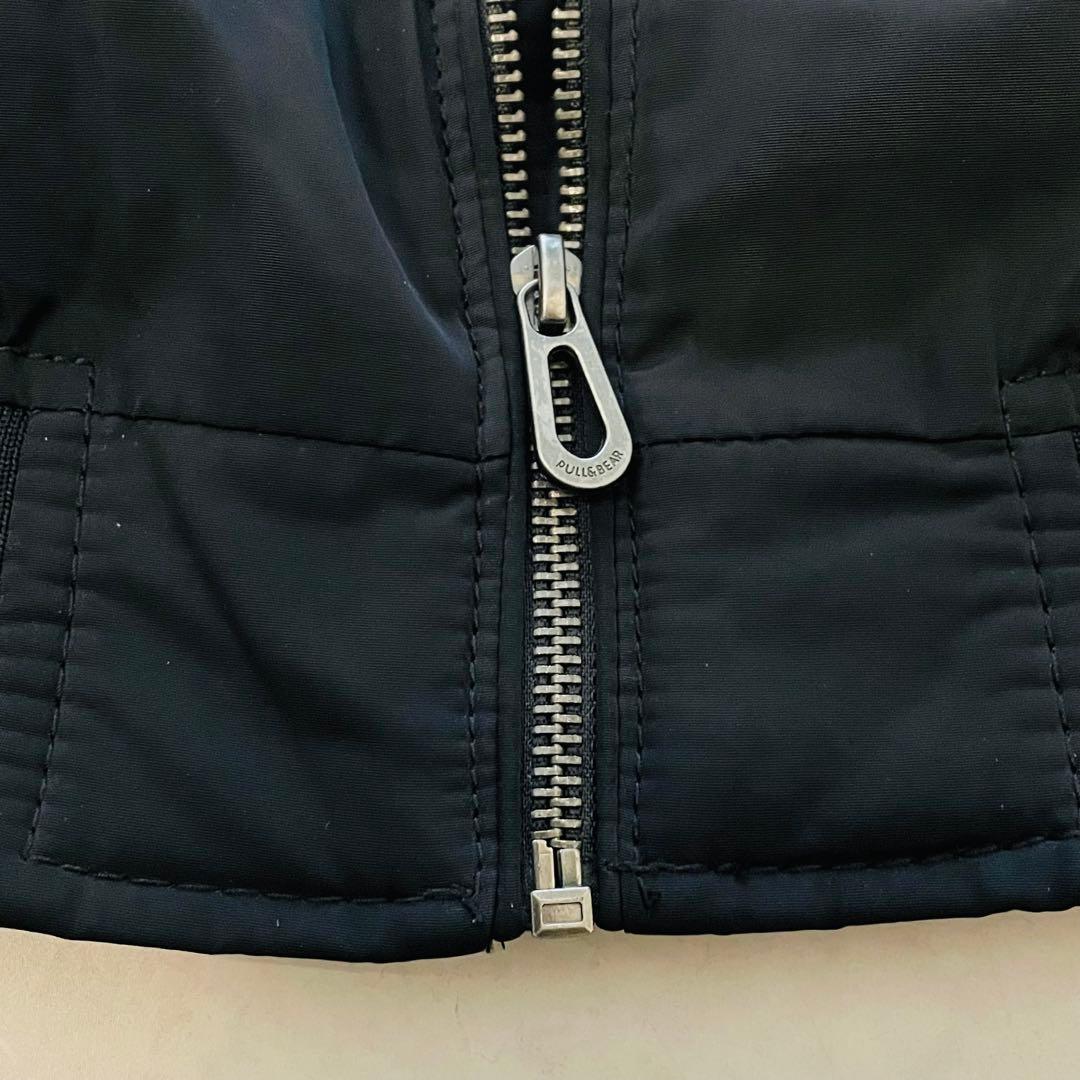 PULL&BEAR プレイステーション　胸元刺繍　 MA-1 ブラック　M