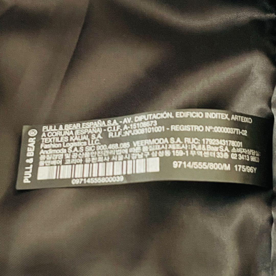 PULL&BEAR プレイステーション　胸元刺繍　 MA-1 ブラック　M