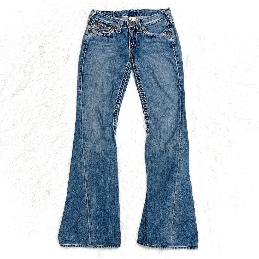 トゥルーレリジョン joey ブーツカット フレア デニム ブルー 26インチ