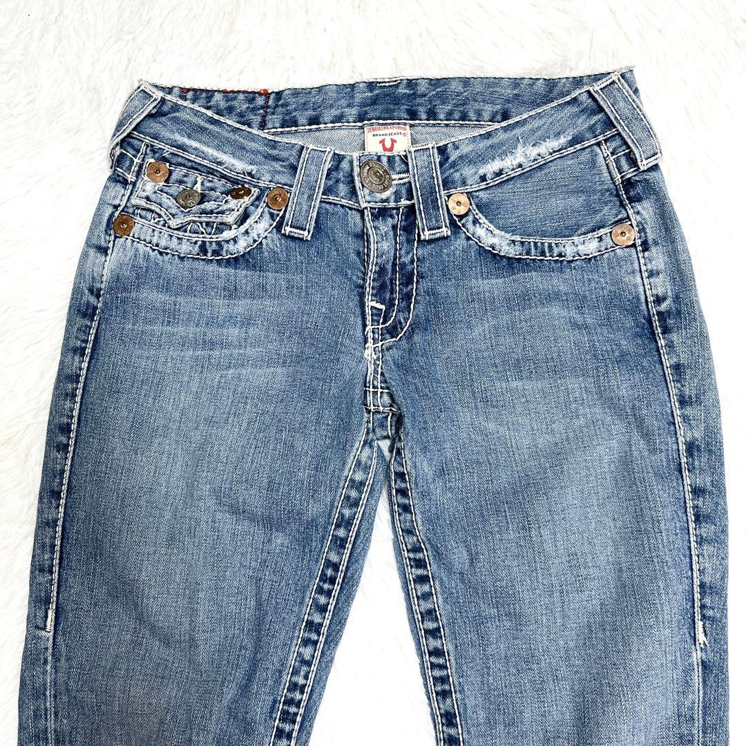 トゥルーレリジョン joey ブーツカット フレア デニム ブルー 26インチ