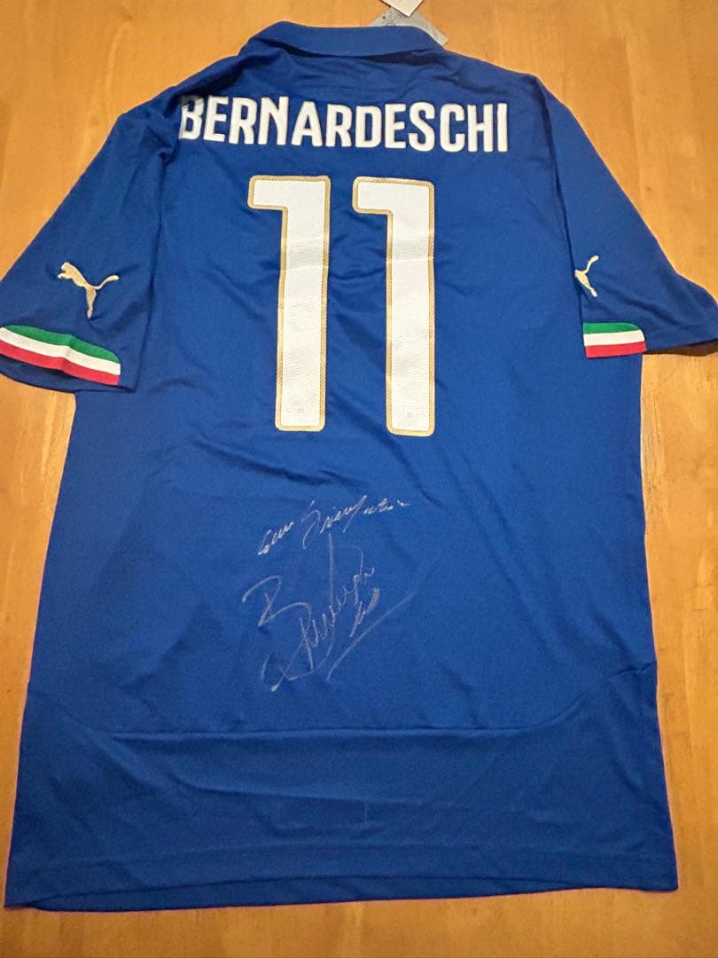 正規品 新品 イタリア代表 14/15 ベルナルデスキ Lサイズ サイン入