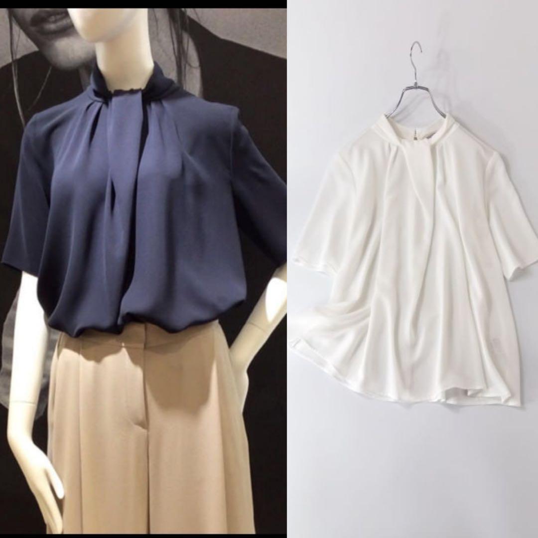 美品 Theory luxe ネックデザイン ブラウス プルオーバー 38