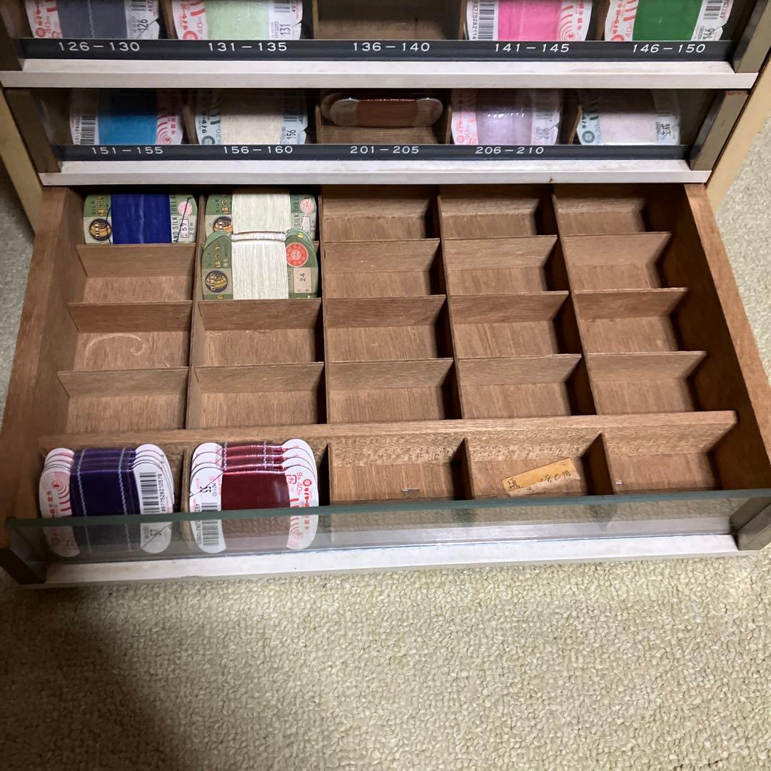 ミシン糸ケース　店頭ディスプレイ什器　昭和レトロ　アンティーク　収納