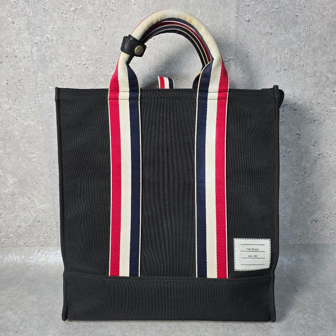 Thom Browne トムブラウン ナイロン トートバッグ ブラック