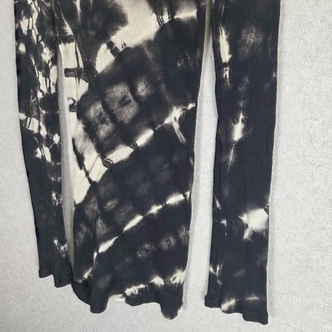 希少 L.G.B. タイダイ ブリーチ Vネック リブ 長袖 Tシャツ