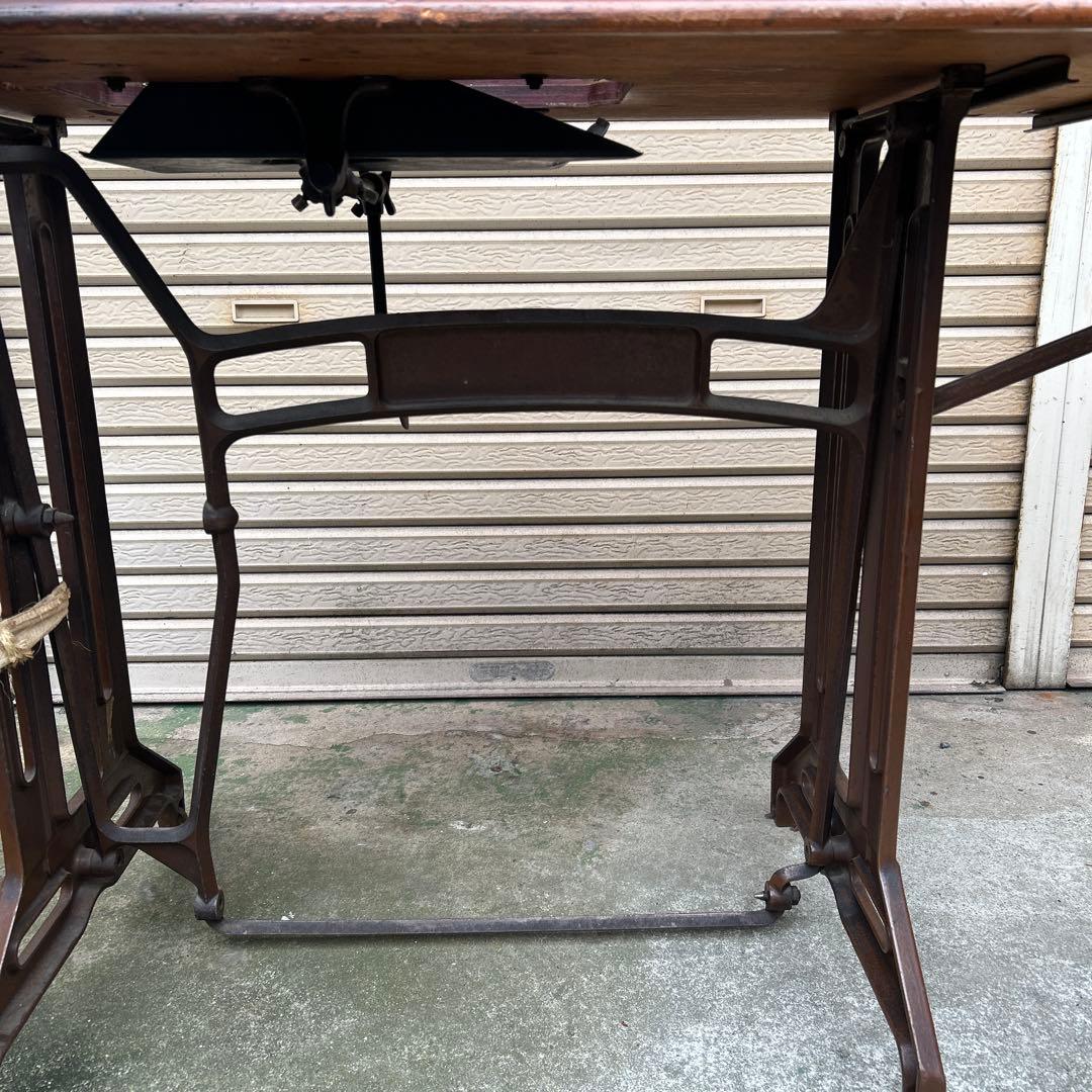 BROTHER ブラザー　ミシン台　アンティーク　インテリア　リメイク　テーブル