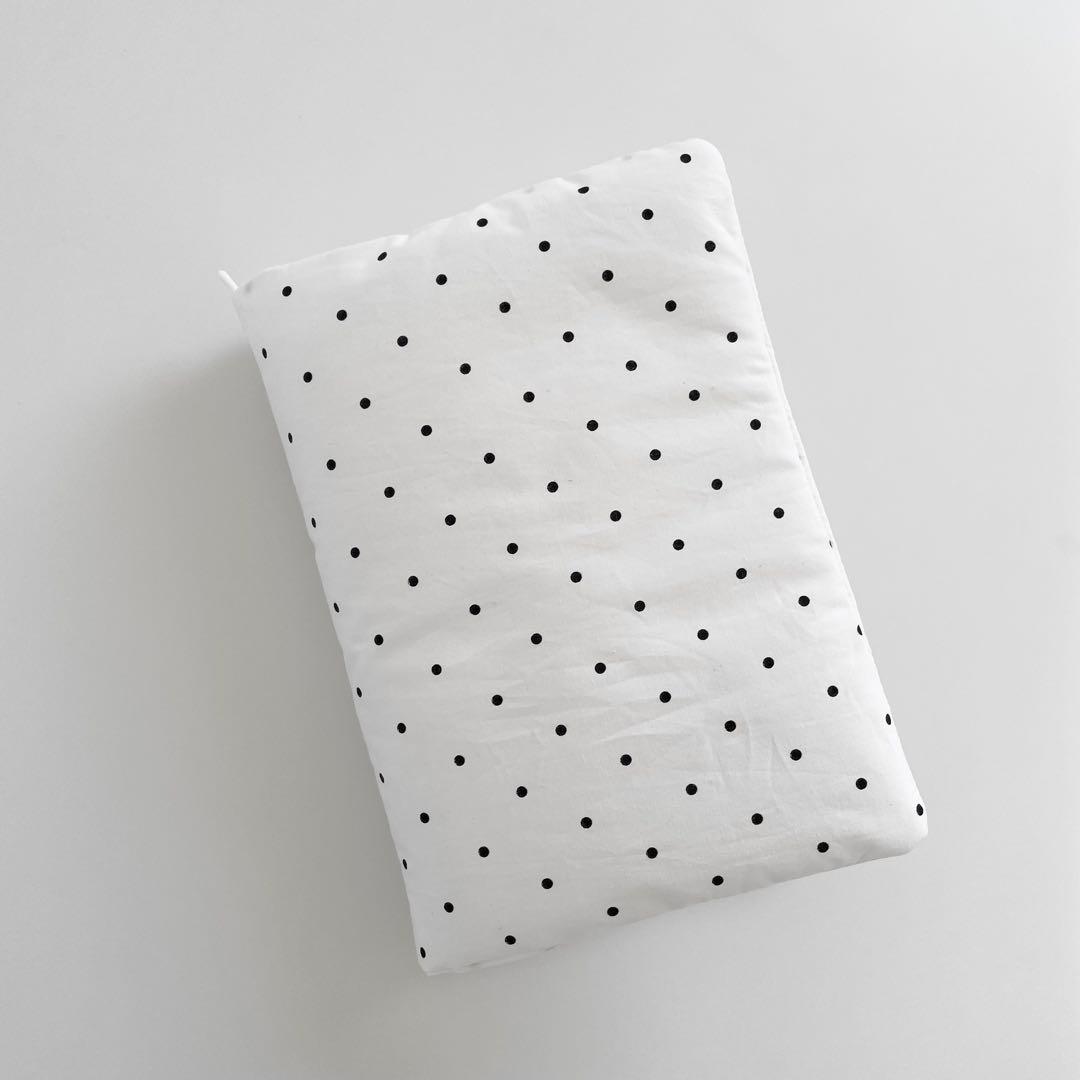 早い者勝ち　韓国　バインダー　カバー　貯金　リフィル　ドット　ホワイト