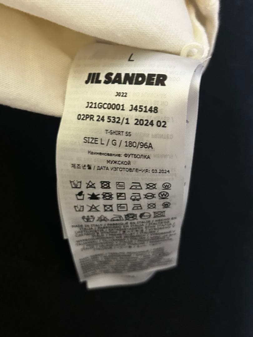 JIL SANDER ホワイト Tシャツ L