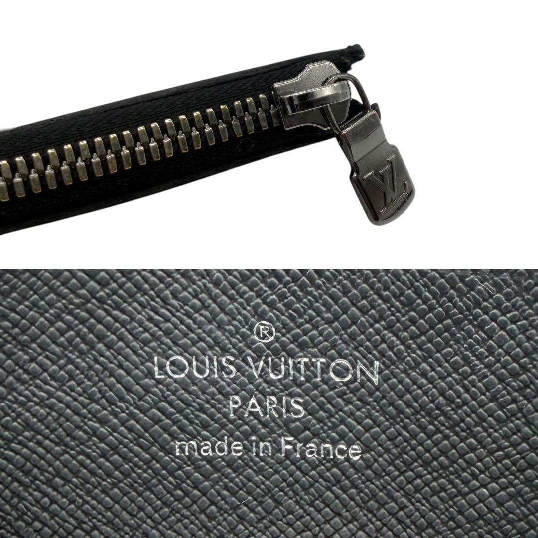 ルイヴィトン　ポルトモネジュール　ラウンドファスナー　モノグラム　エクリプス　黒