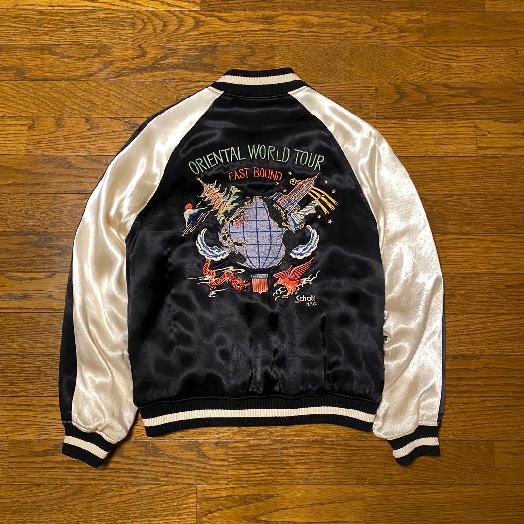 Wackkkさん専用 Schott スカジャン レーヨン素材 オリエンタルワ