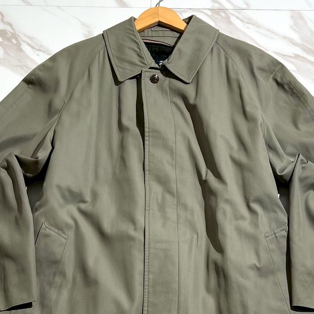美品✨バーバリー ステンカラーコート XLサイズ ノバチェック ライナー カーキ