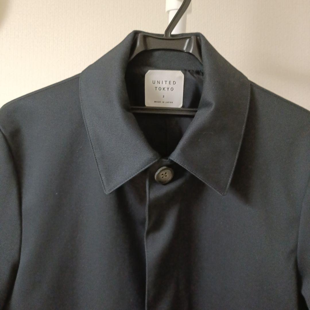 UNITED TOKYO ステンカラーコート ダークネイビー