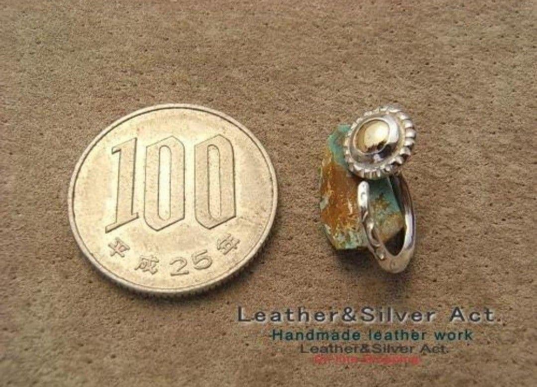 ハンドメイド フックピアス シルバー925, k18コンビ フープー　ピアス