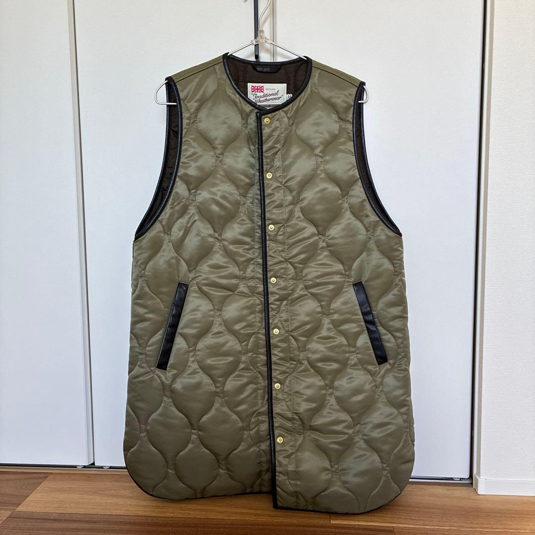 新品タグ付き　トラディショナルウェザーダウンベスト オリーブ