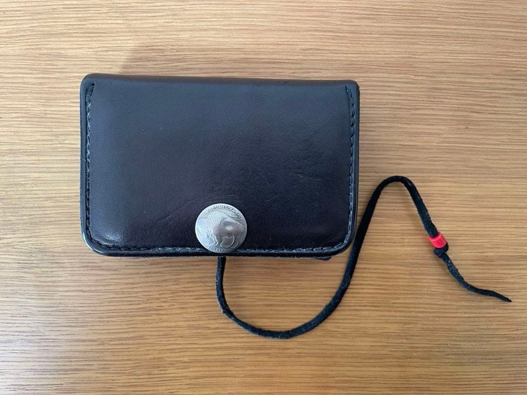 goro’s カードケース 黒 ２つ折り バッファロー ゴローズ コンチョ