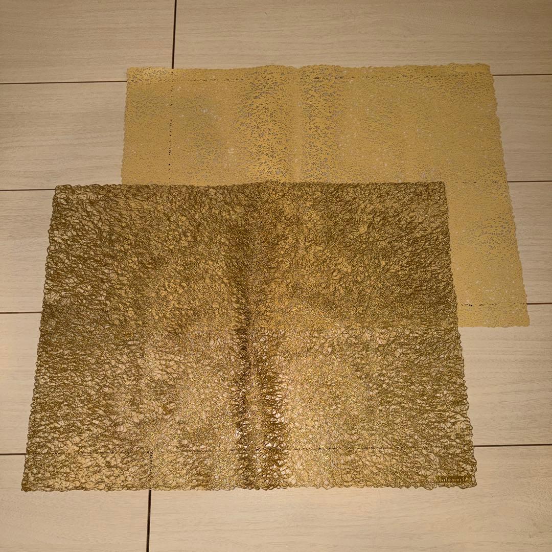 ランチョンマット チルウィッチメタリックレース レクタングル 33×46cm