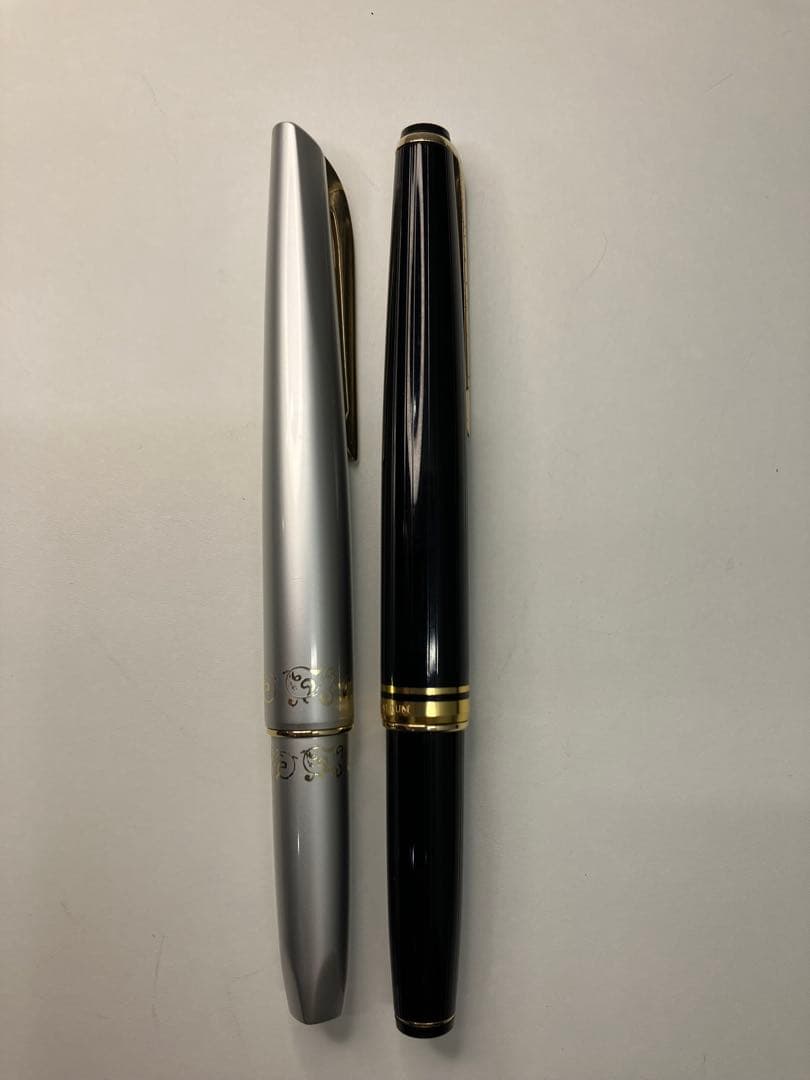 万年筆 2本セット ペン先18K PLATINUM プラチナ　18K【A917】