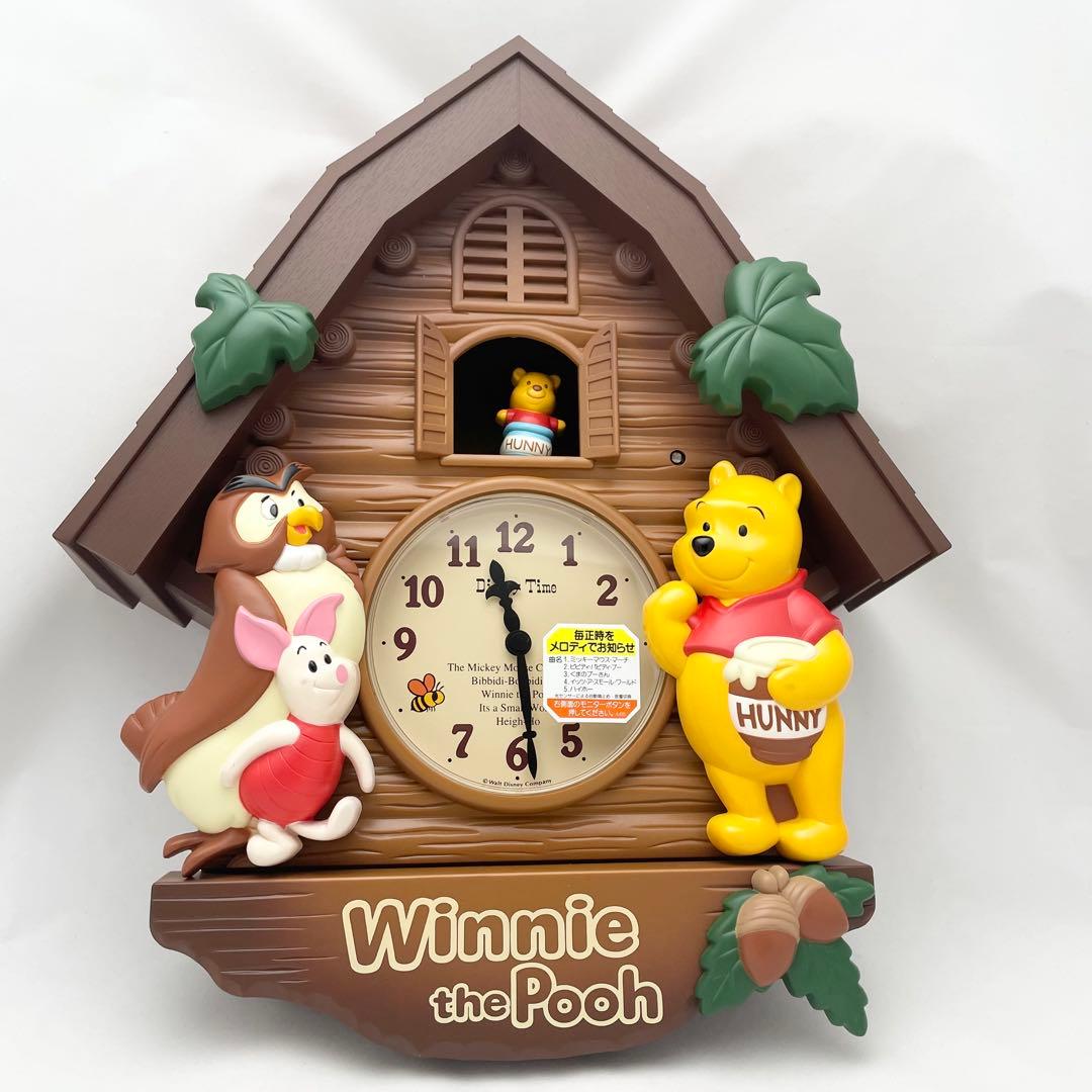 【未使用】プーさん 振り子時計 SEIKO FW713B ディズニータイム