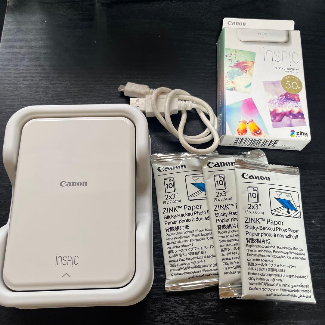 Canon iNSPiC ホワイト モバイルプリンター