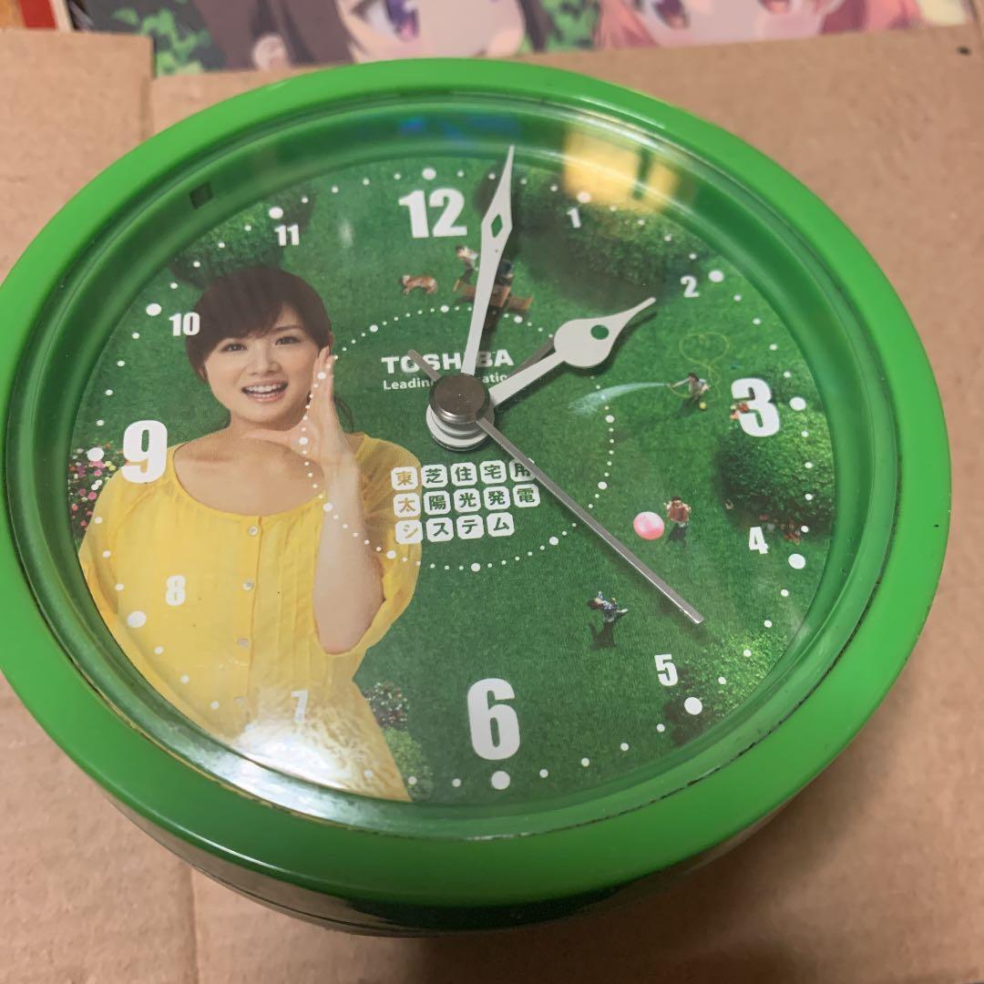 TOSHIBA　非売品　高島彩　メッセージ入り目覚まし時計