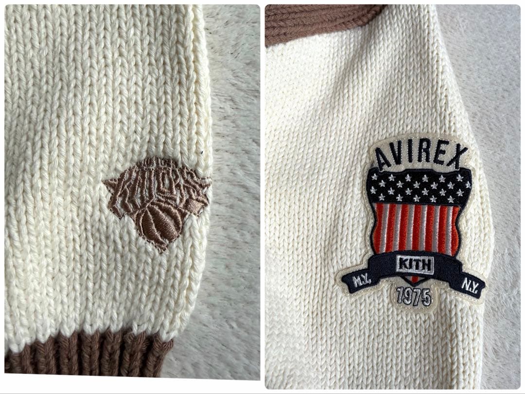 ダイアモンドフユカイ KITH AVIREX ニット ジャケット