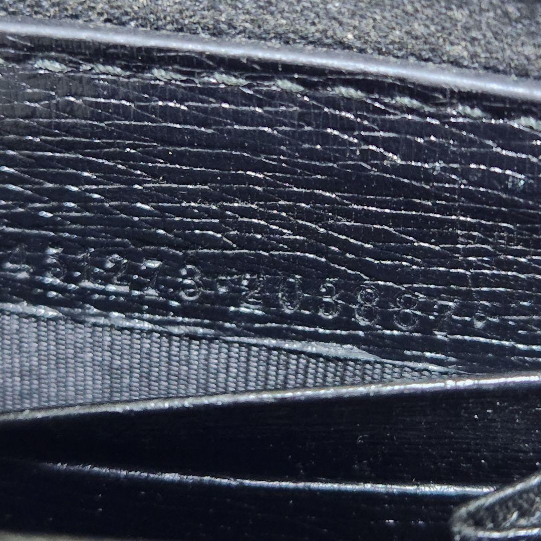 グッチ　長財布　ラウンドファスナー　キングスネーク　ブラック　レザー　PVC