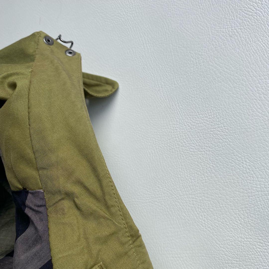 【未使用級/メガチェック】バーバリーロンドン トレンチ 46R カーキ