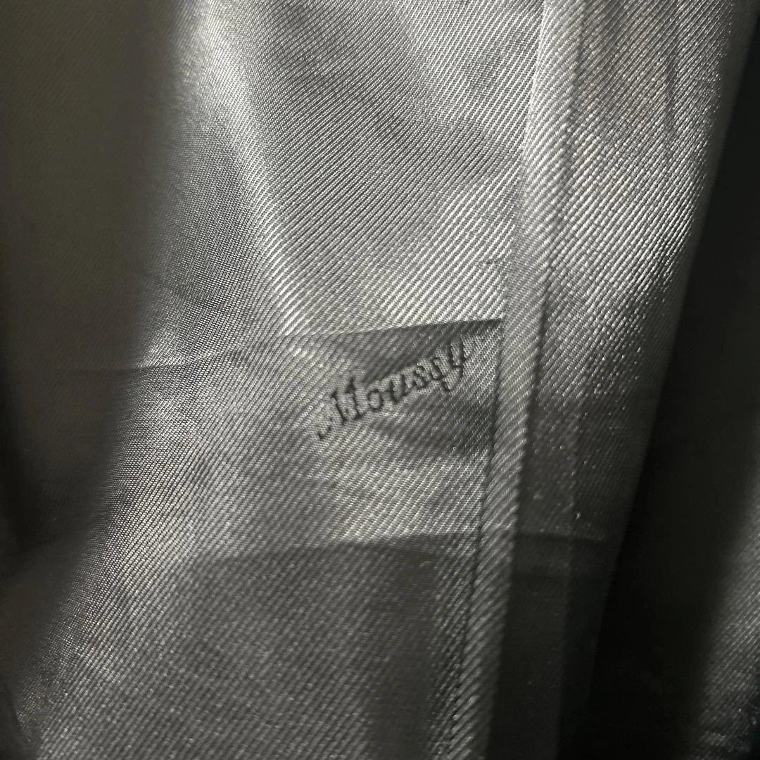 MOUSSYマウジー レザージャケット フード付きブラック