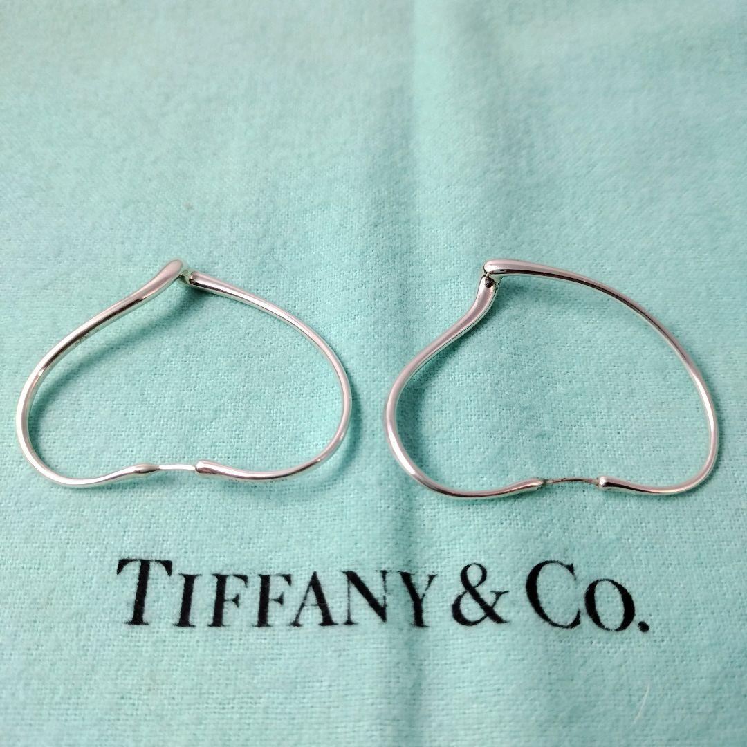 【最終値下】Tiffany＆Co. オープンハート フープピアス シルバー925