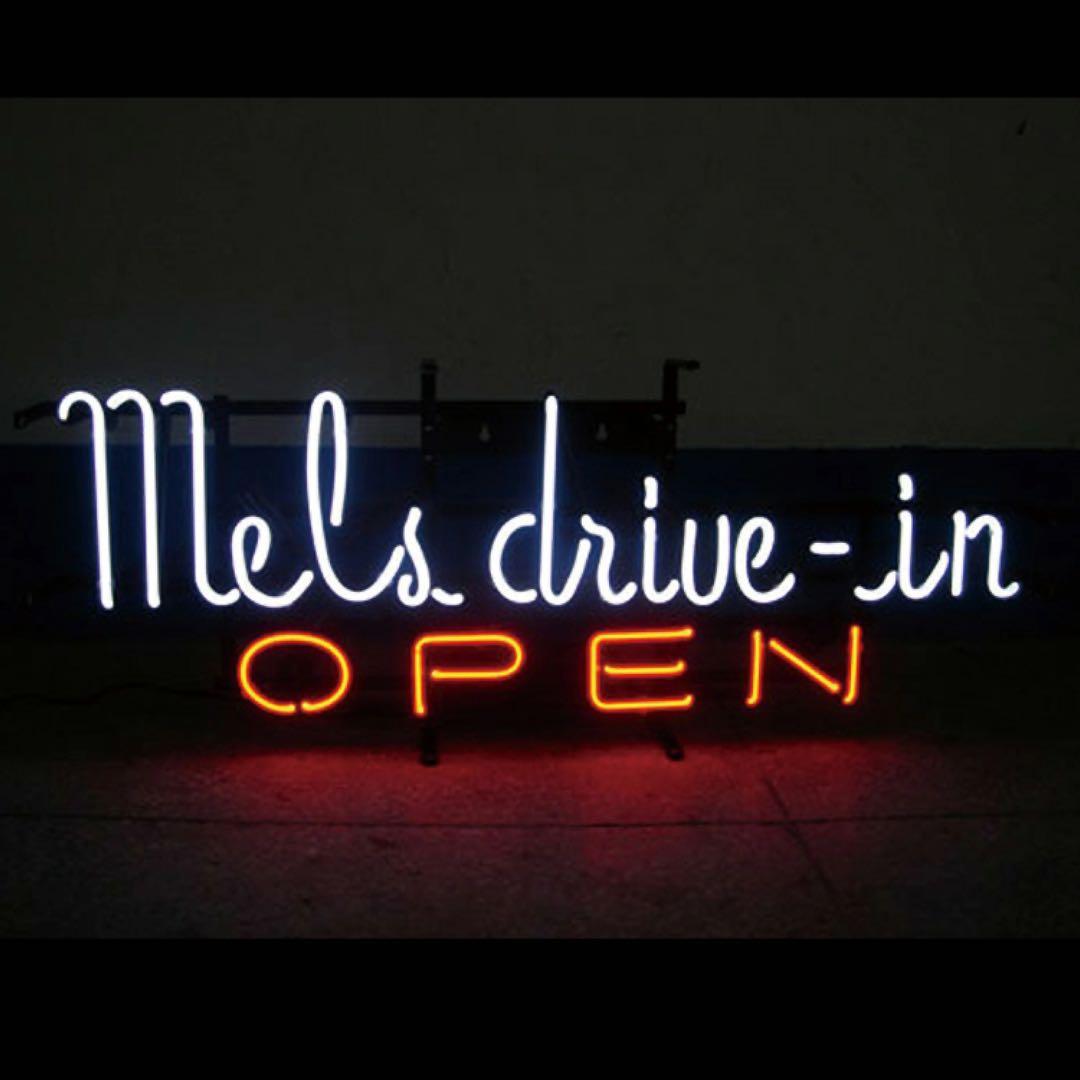 Mels drive-in OPEN ネオンサイン 約80cm
