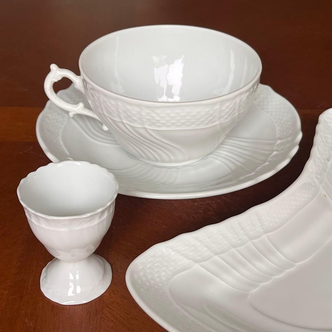 【美品】リチャードジノリ★ベッキオホワイト★モーニングセット