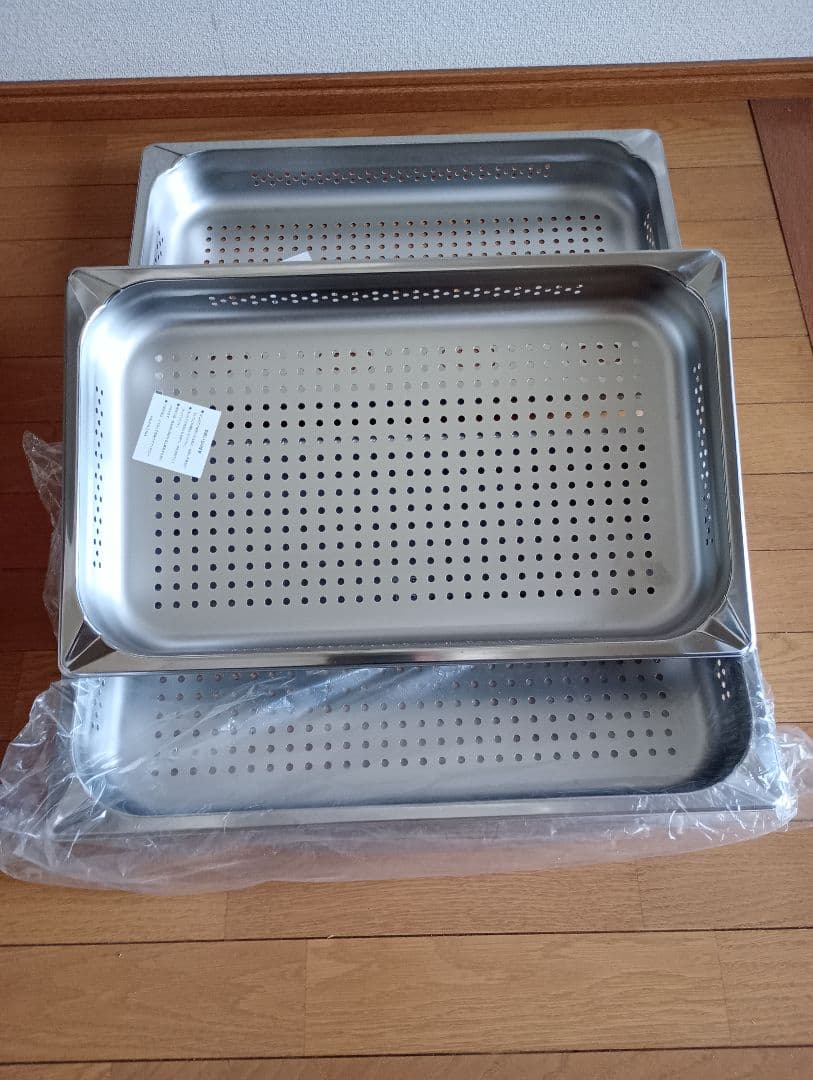 未使用KINGO ステンレス 穴あきバット 1/1 65㍉11065PS✕3個