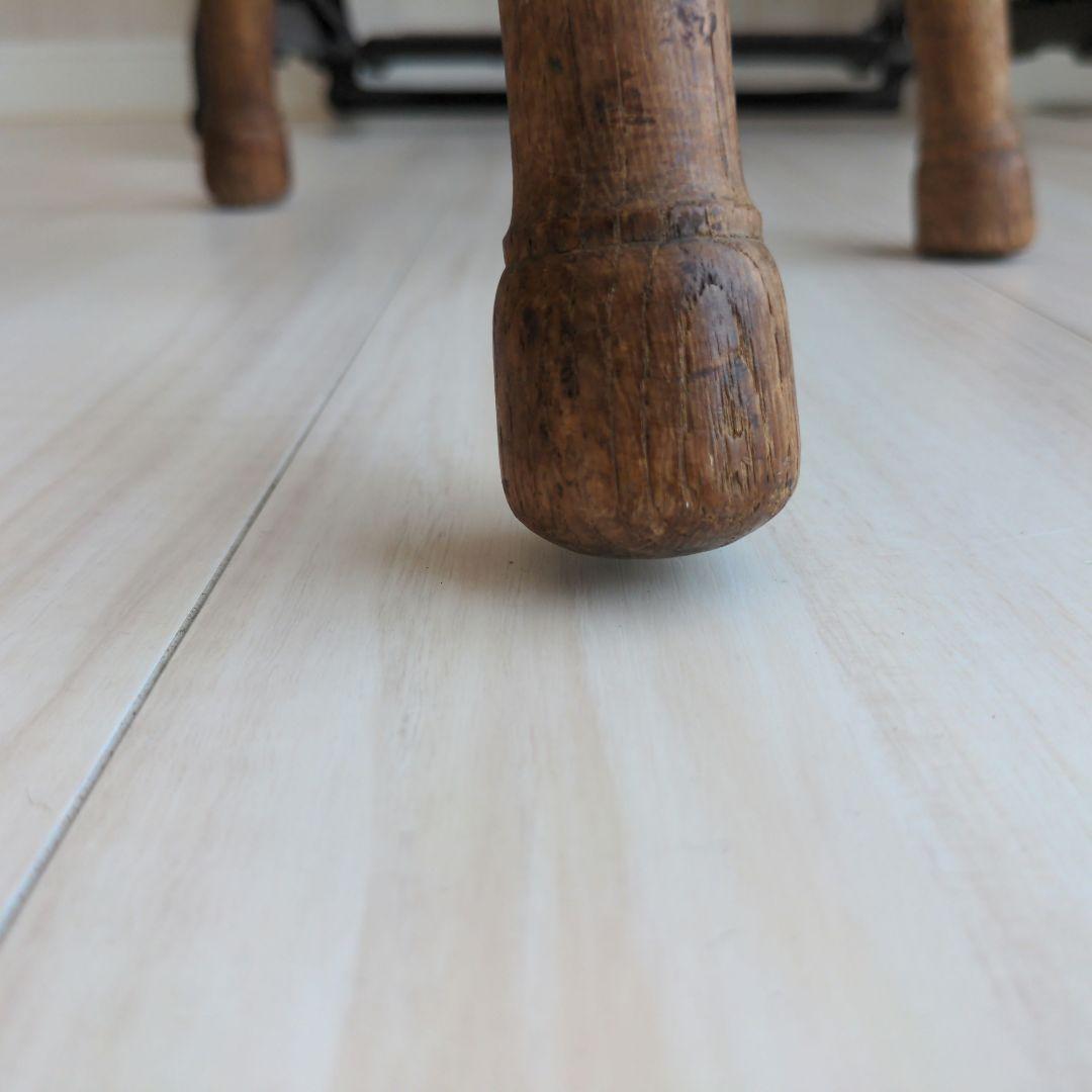 アンティーク　木製スツール