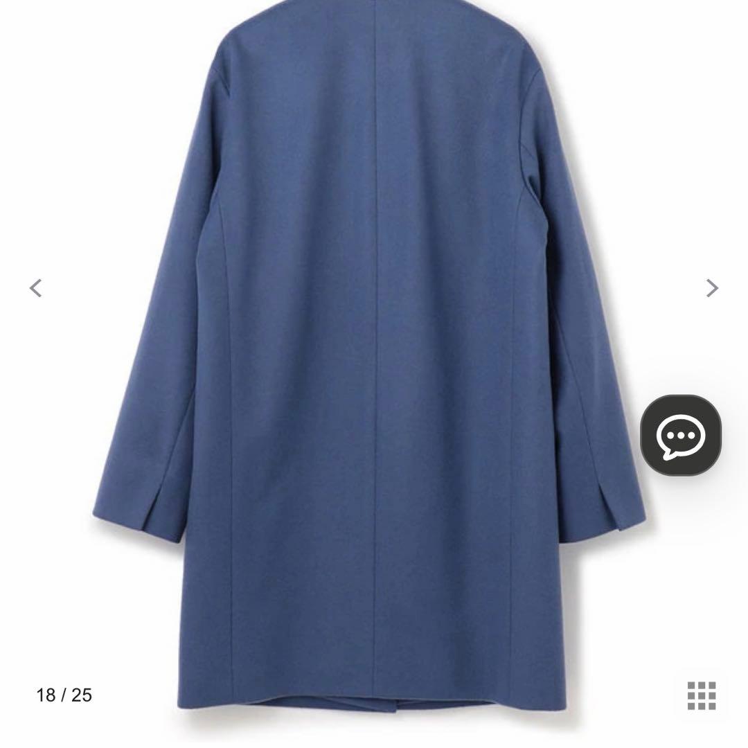 23区ウールカシミヤビーバーノーカラーコート