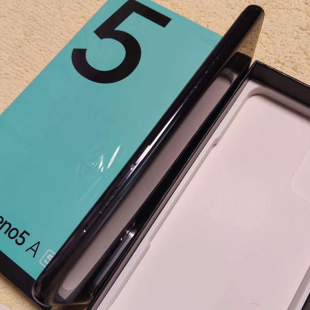 OPPO Reno 5 A 5G ブラック 本体 自動通話録音対応