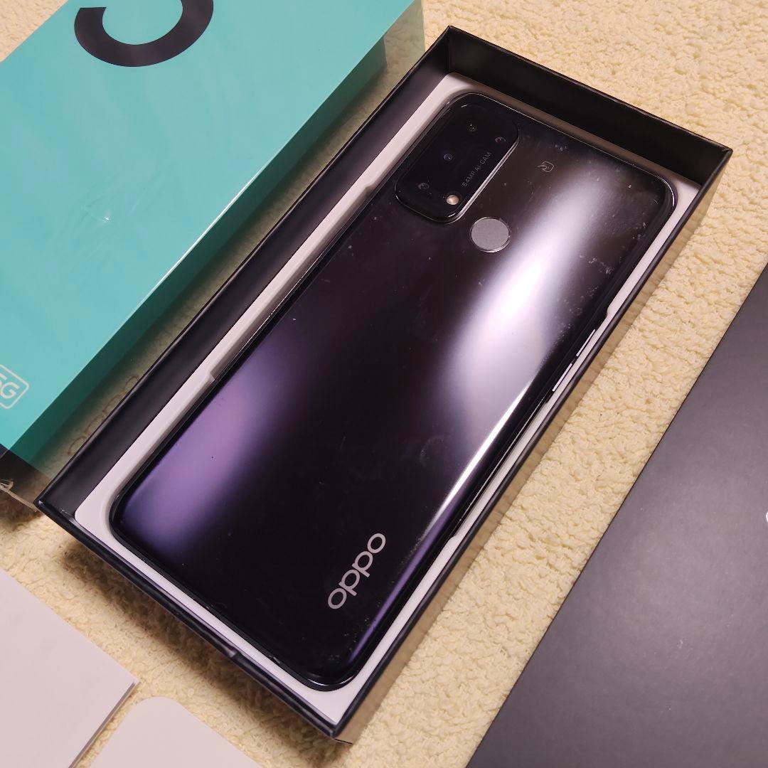 OPPO Reno 5 A 5G ブラック 本体 自動通話録音対応