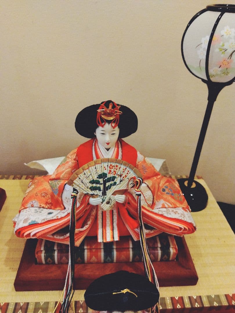 雛人形5人飾りガラスケース