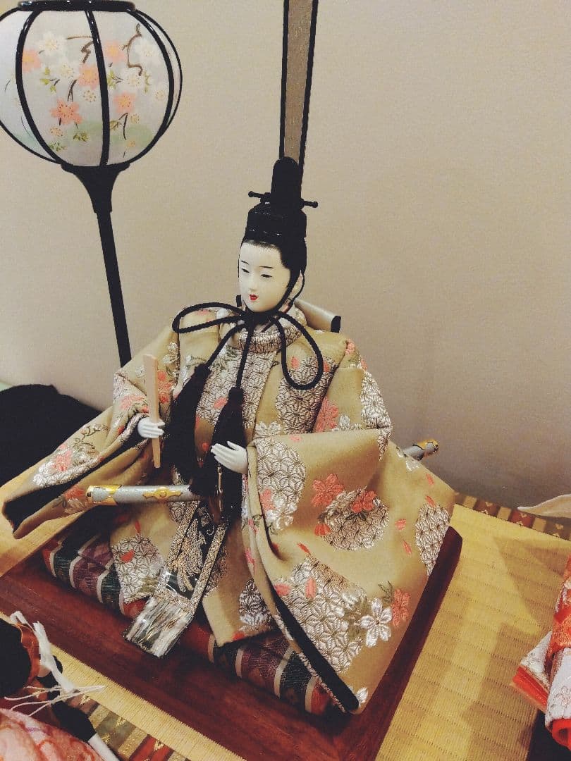 雛人形5人飾りガラスケース