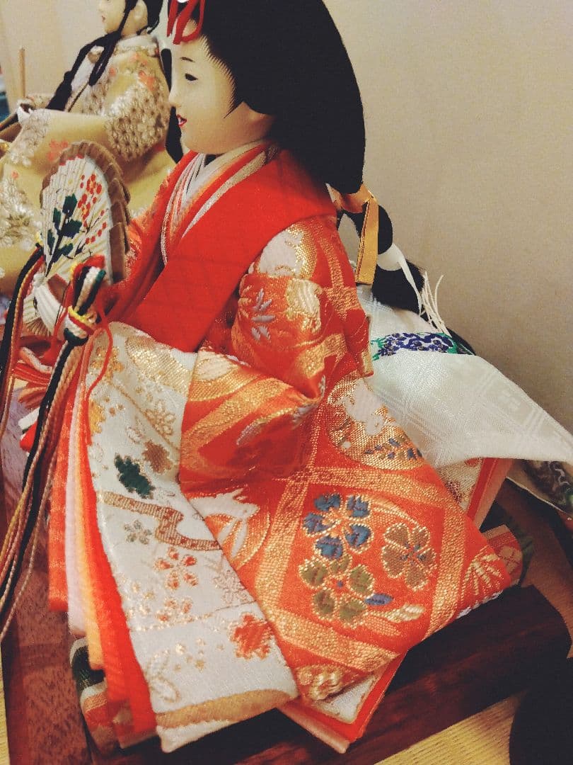 雛人形5人飾りガラスケース